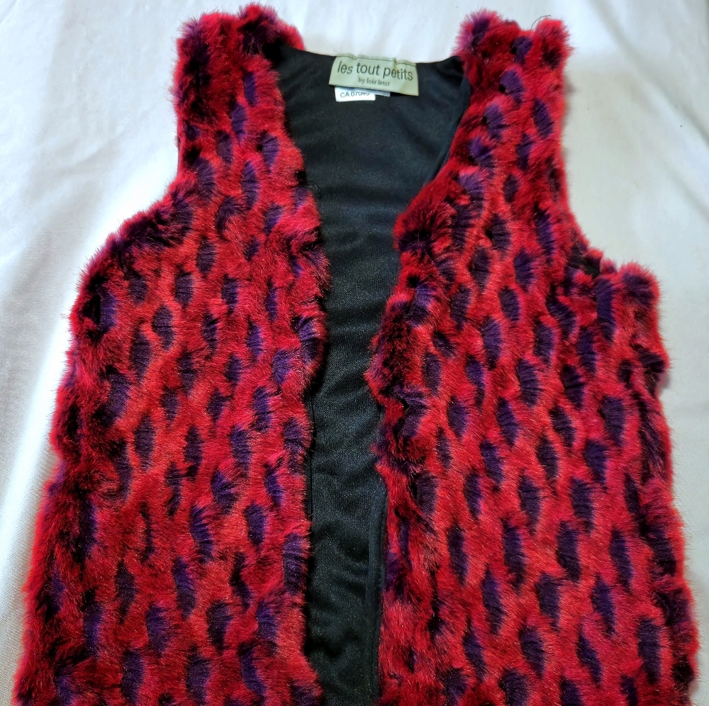 *Back To School* NWOT Faux Fur Vest Girls Size 5